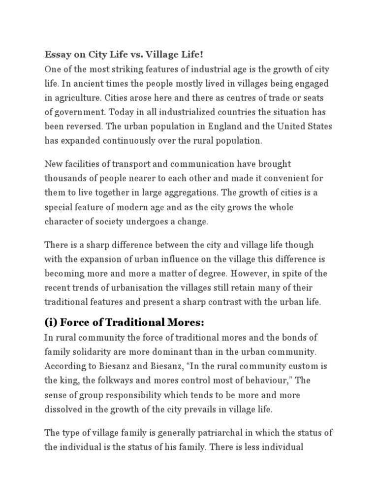 essay on urban life today difference between rural and urban community ppt
